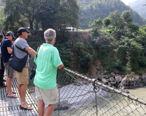 Explore Nature View From Suspension Bridge